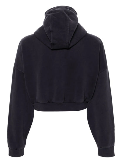 Cropped Zip-Up Hoodie