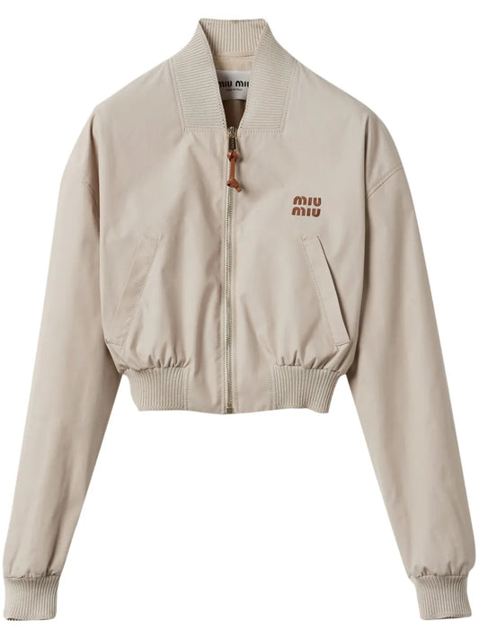 Panama Cropped Bomber Jacket