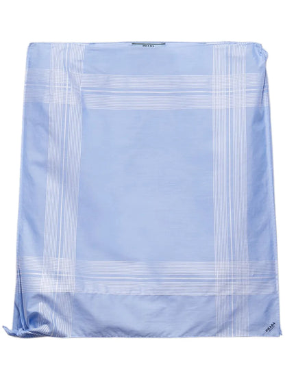 Checked Cotton Mini Skirt