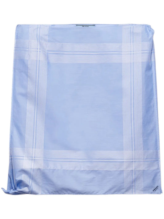 Checked Cotton Mini Skirt