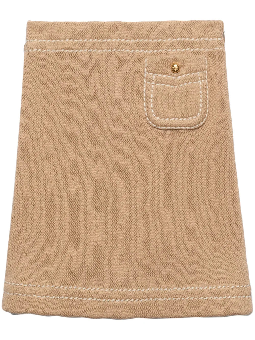 Knitted Cotton Mini Skirt