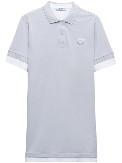 Cotton-Piqué Polo Mini Dress