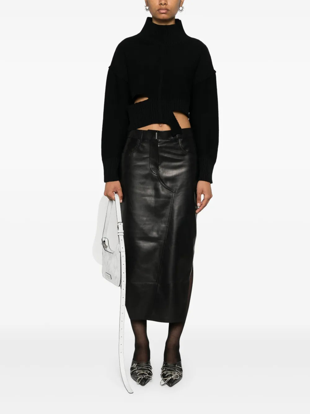 Cut-Out Cropped Jumper