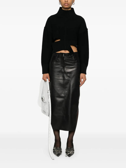 Cut-Out Cropped Jumper
