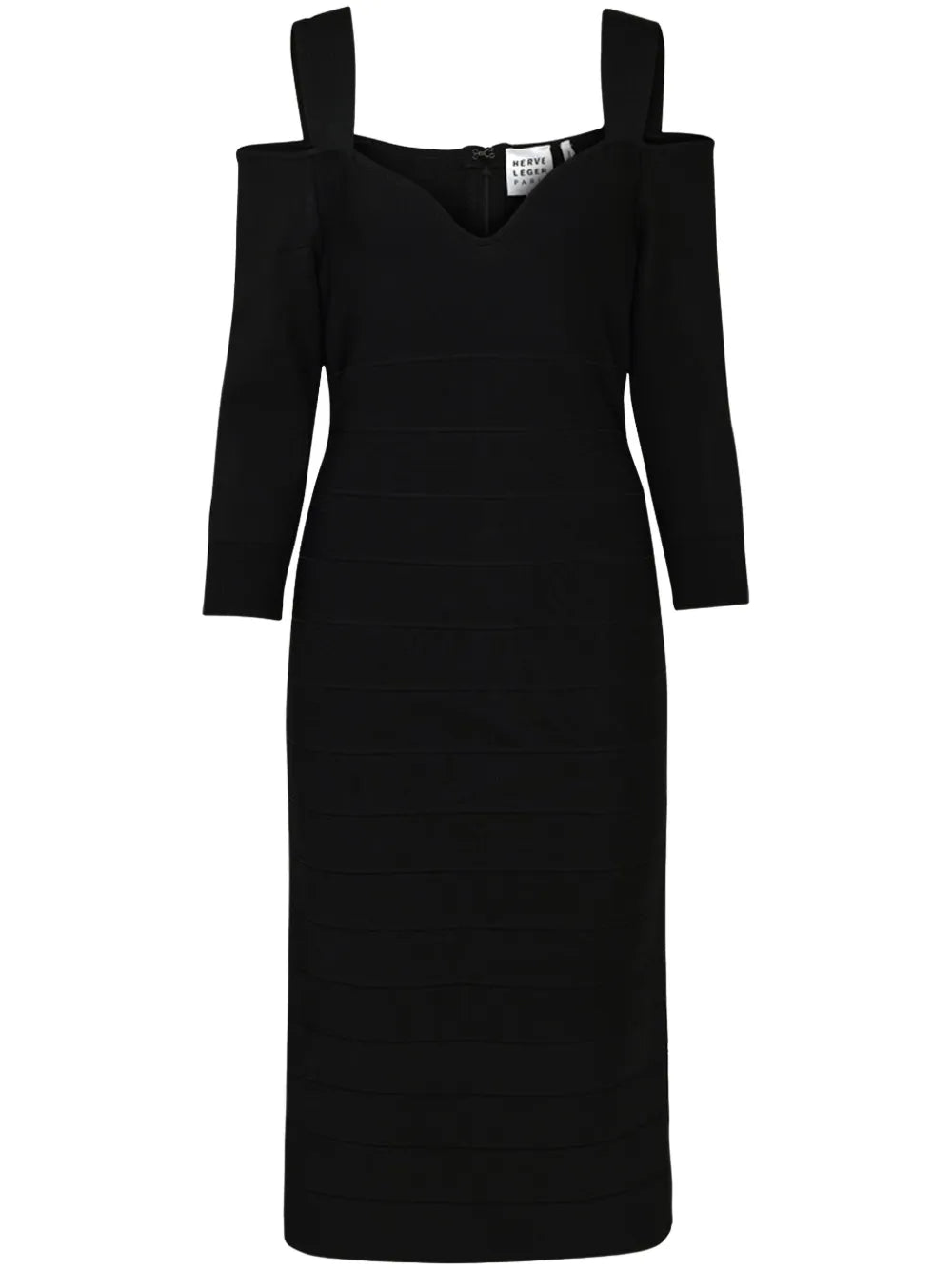 Cold-Shoulder Midi Dress