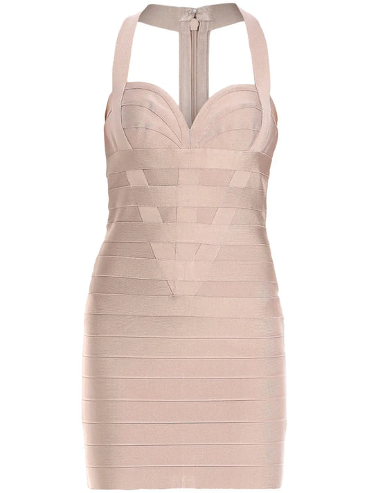 Halterneck Bandage Minidress