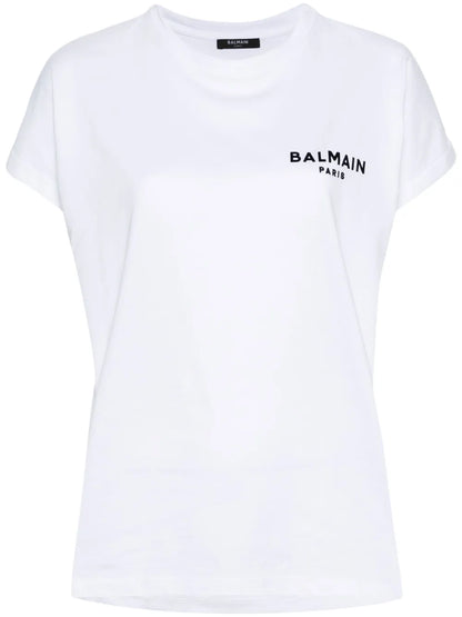 Flocked-Logo Cotton T-Shirt
