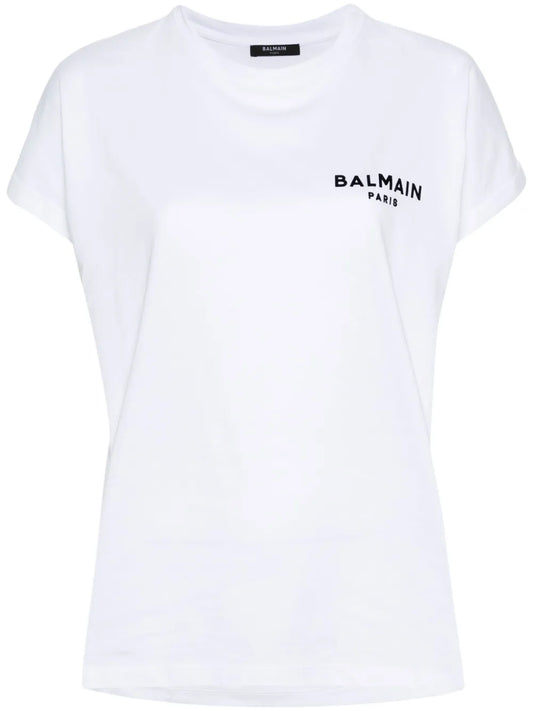 Flocked-Logo Cotton T-Shirt