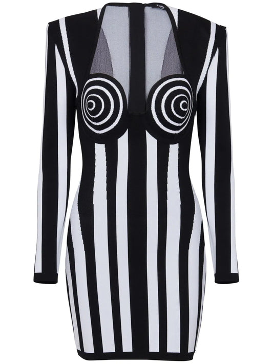Striped Knitted Dress