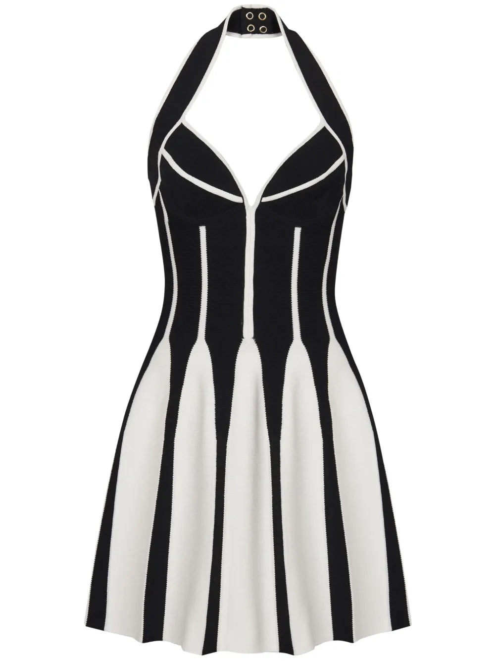 Halterneck Knitted Minidress