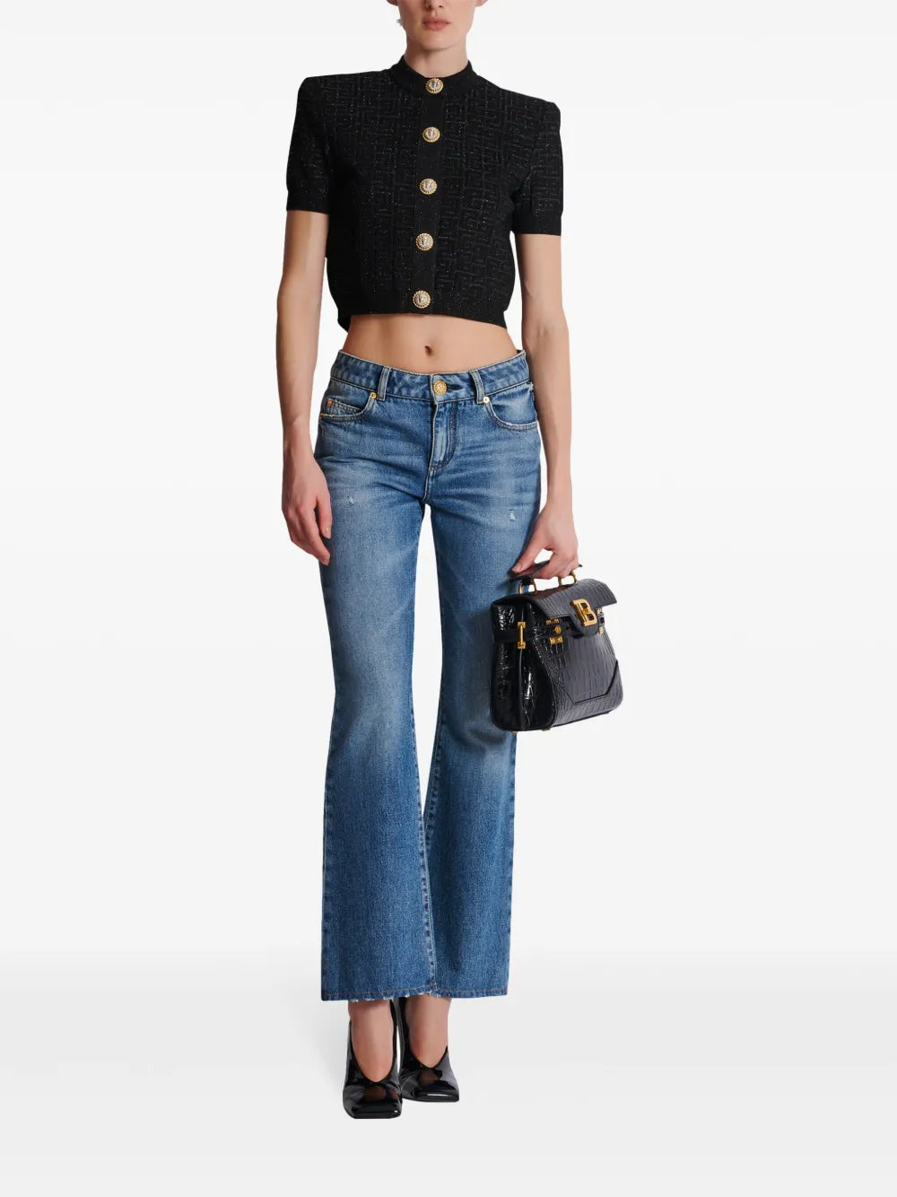 Pb Labyrinth Cropped Cardigan