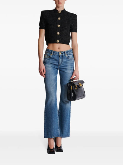 Pb Labyrinth Cropped Cardigan