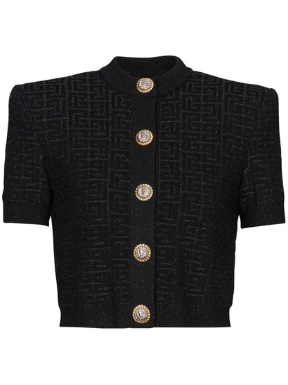Pb Labyrinth Cropped Cardigan
