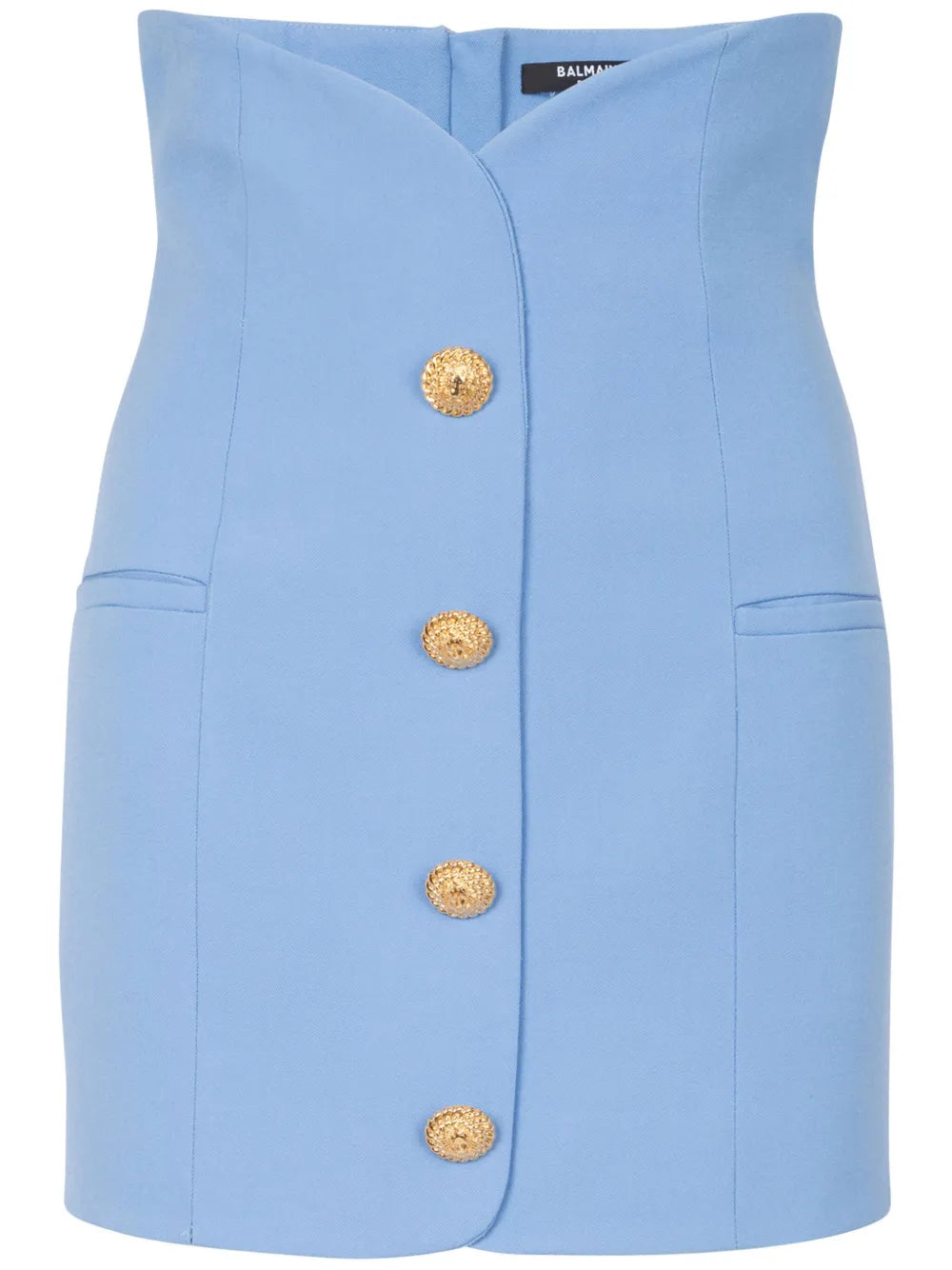 Buttoned Tulip Miniskirt