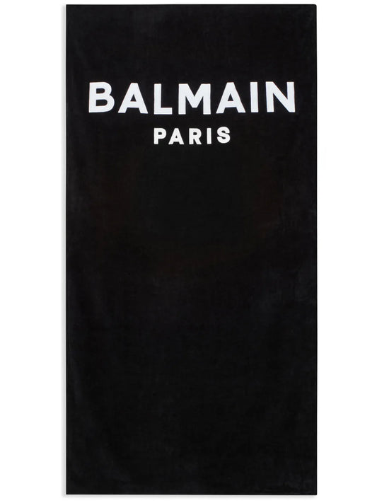 Logo-Print Cotton Beach Towel