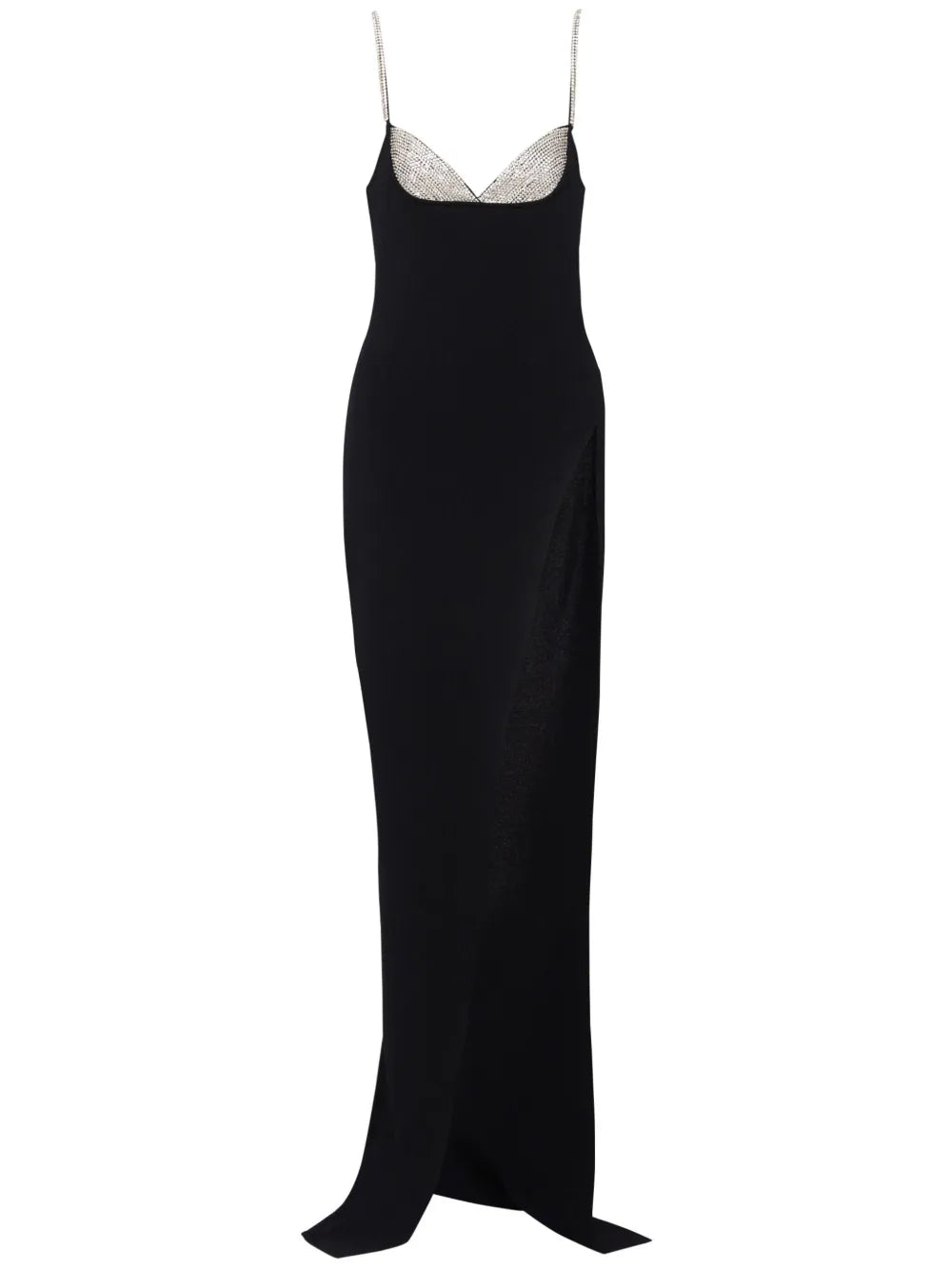Crystal-Embellished Knitted Gown
