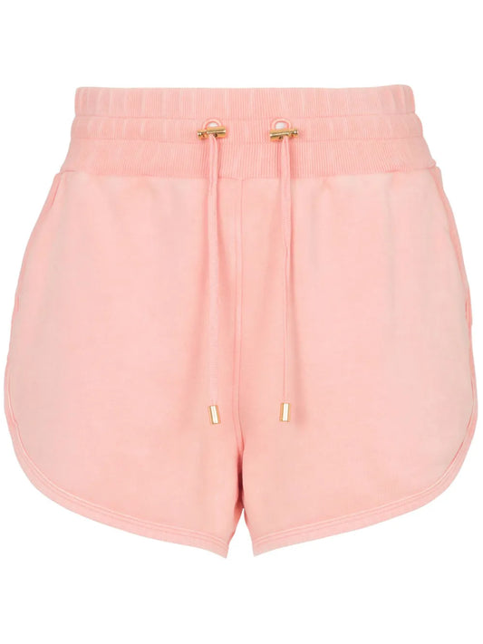 Embroidered-Logo Cotton Shorts