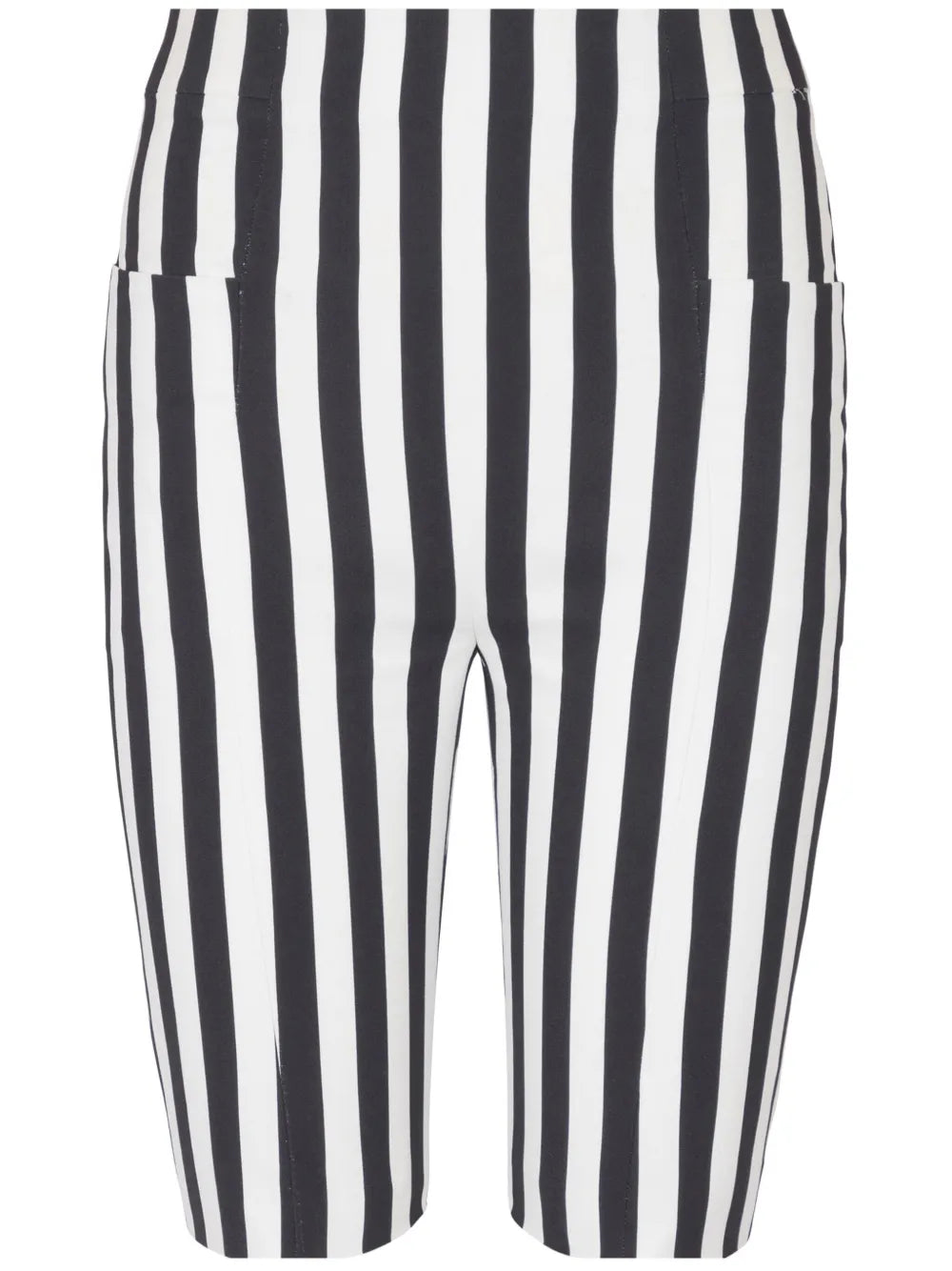 Stripe-Print High-Waisted Shorts