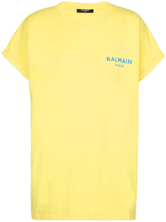 Flocked-Logo Cotton T-Shirt