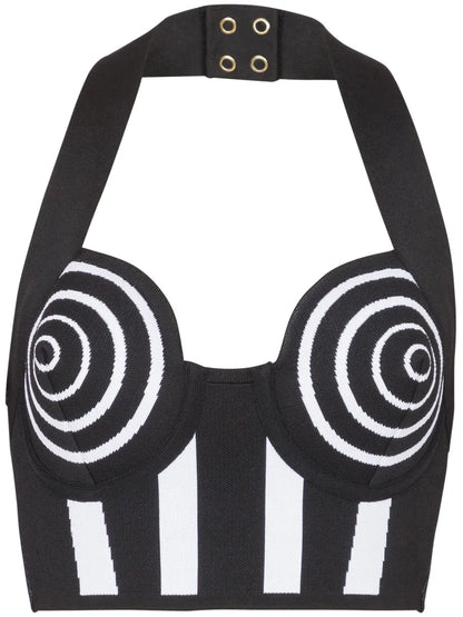 Striped Halterneck Top