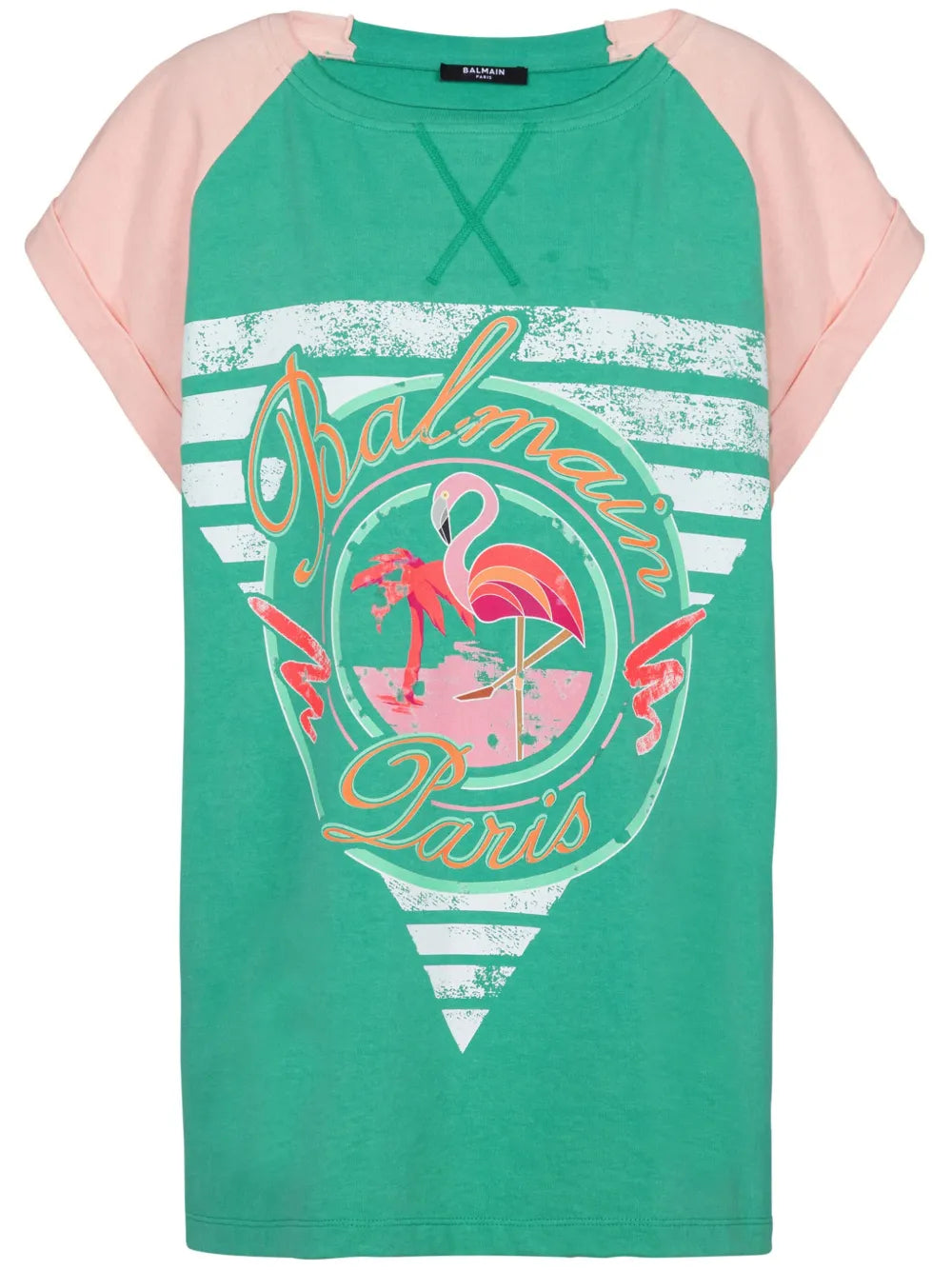 Flamingo-Print Cotton T-Shirt