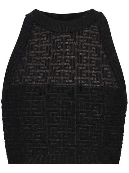 4G Halterneck Knit Top
