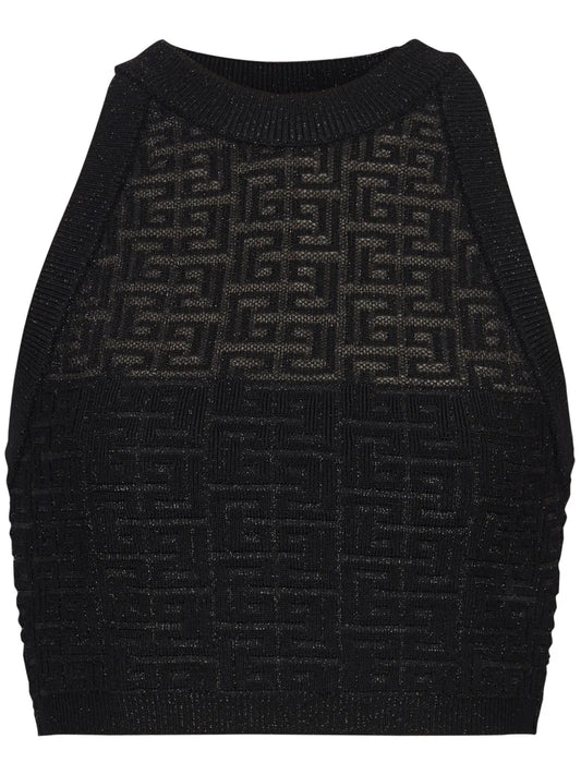 4G Halterneck Knit Top