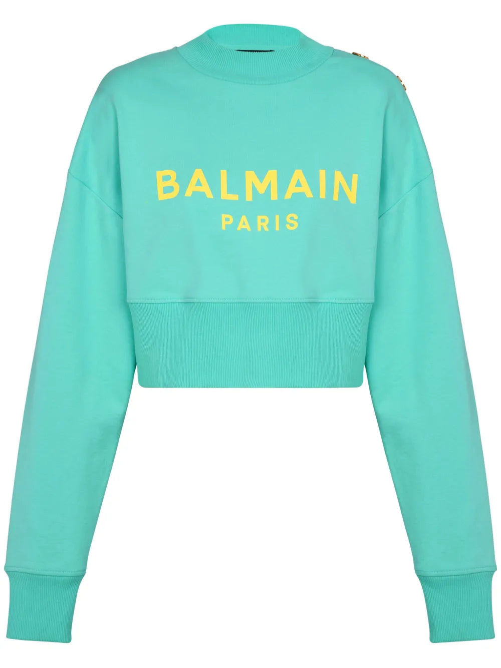 Logo-Print Cropped Sweatshirt