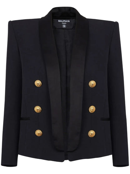 Double-Breasted Wool Blazer