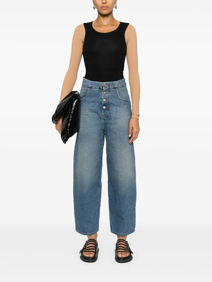 High-Rise Wide-Leg Jeans