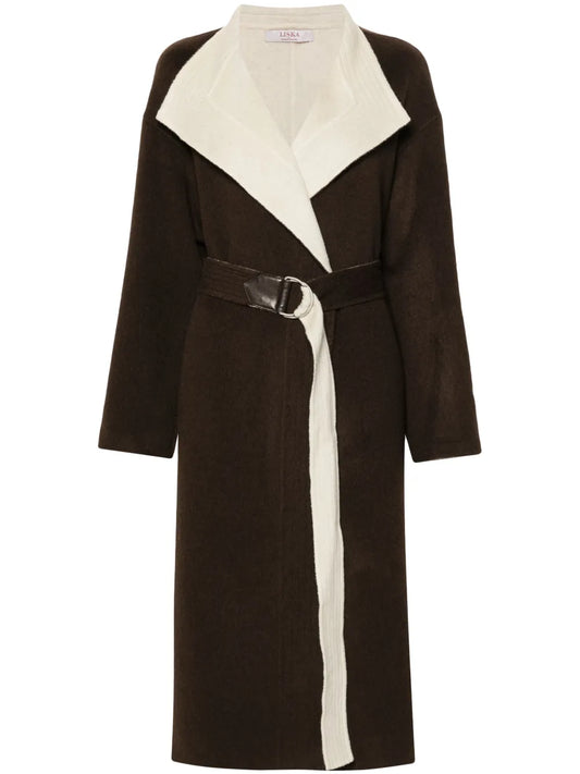 Shawl-Collar Belted Coat