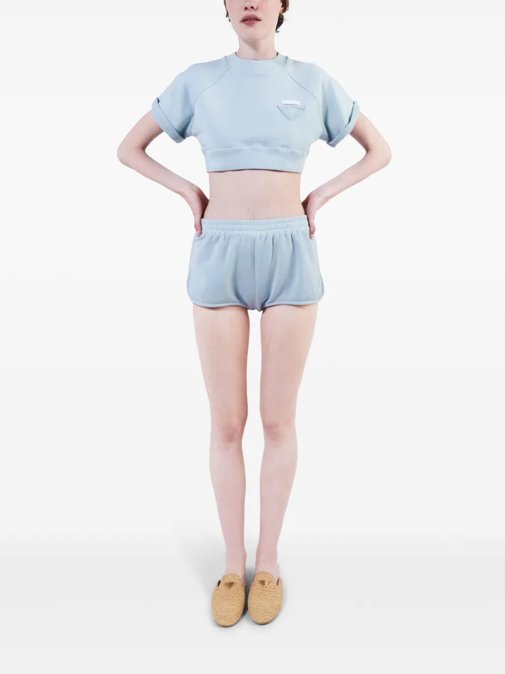 Logo-Patch Fleece Shorts