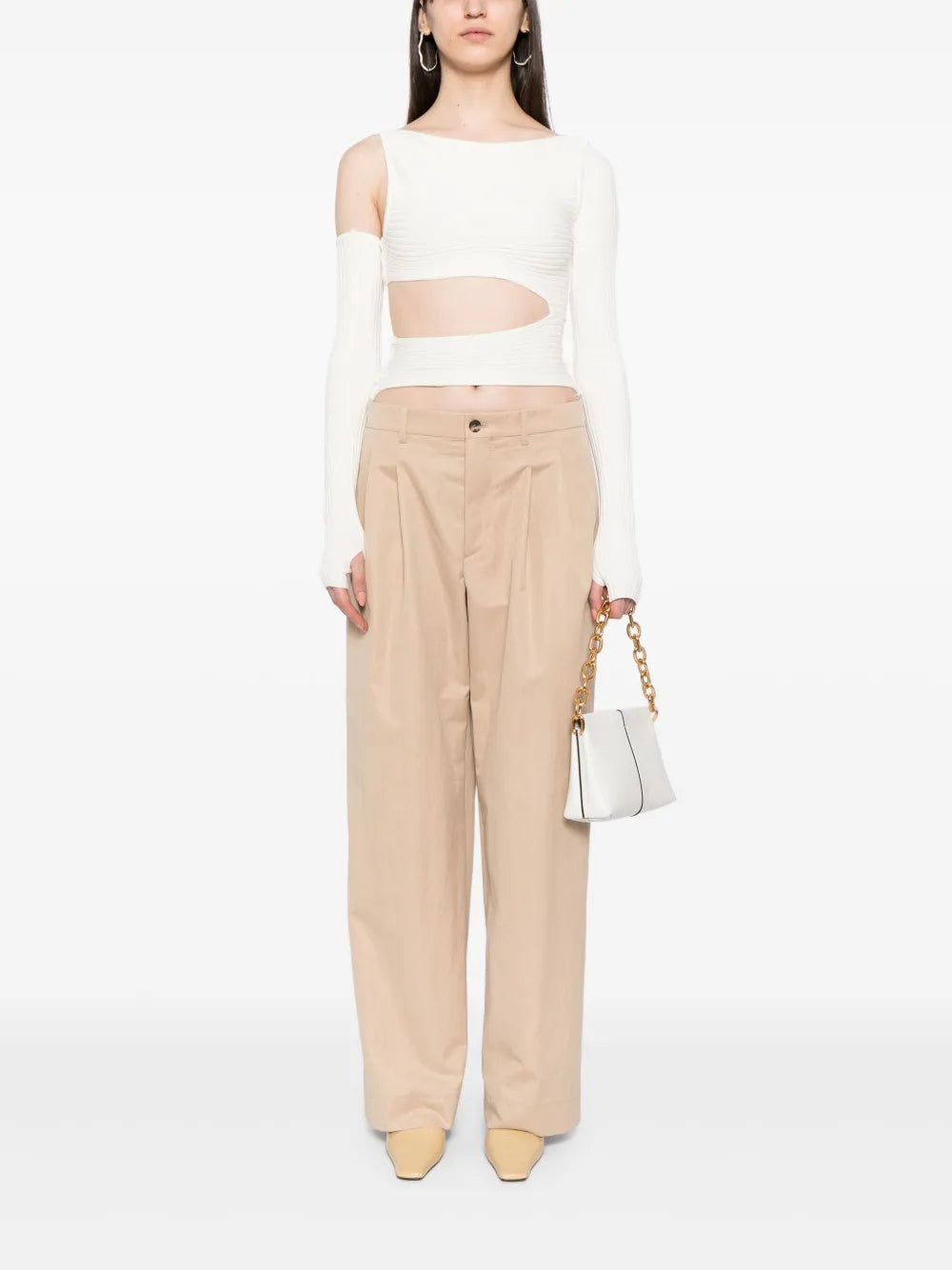 Wide-Leg Tailored Trousers