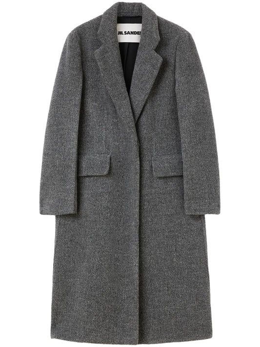 Notched-Lapel Tailored Coat