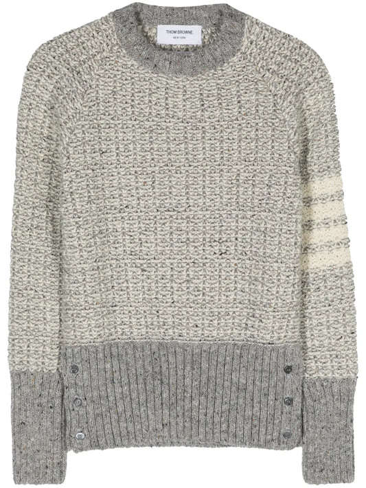 4-Bar Stripe Chunky-Knit Jumper