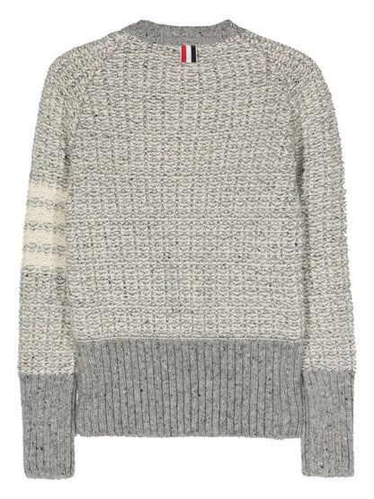 4-Bar Stripe Chunky-Knit Jumper