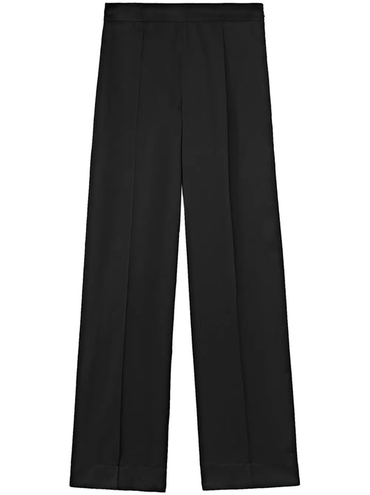 Creased Straight Trousers