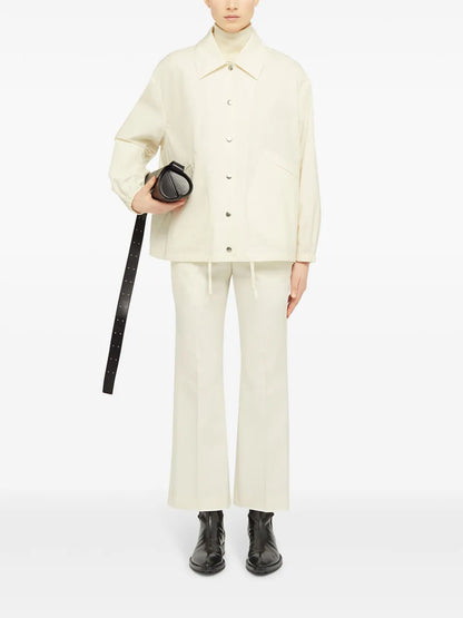 Logo-Print Cotton Shirt Jacket