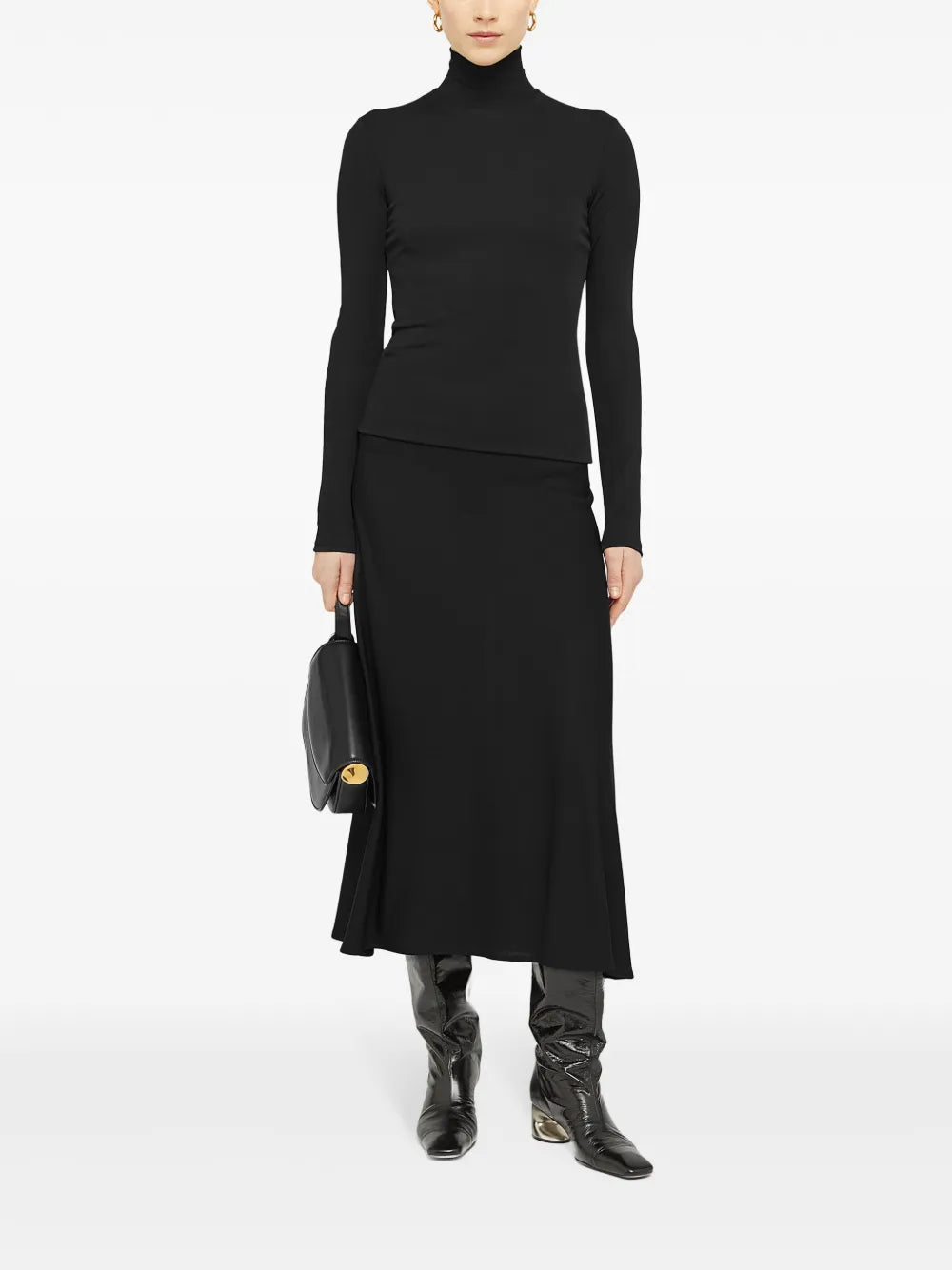 Flared Midi Skirt