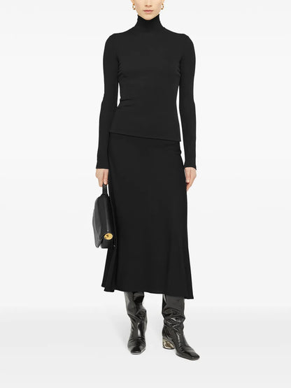 Flared Midi Skirt