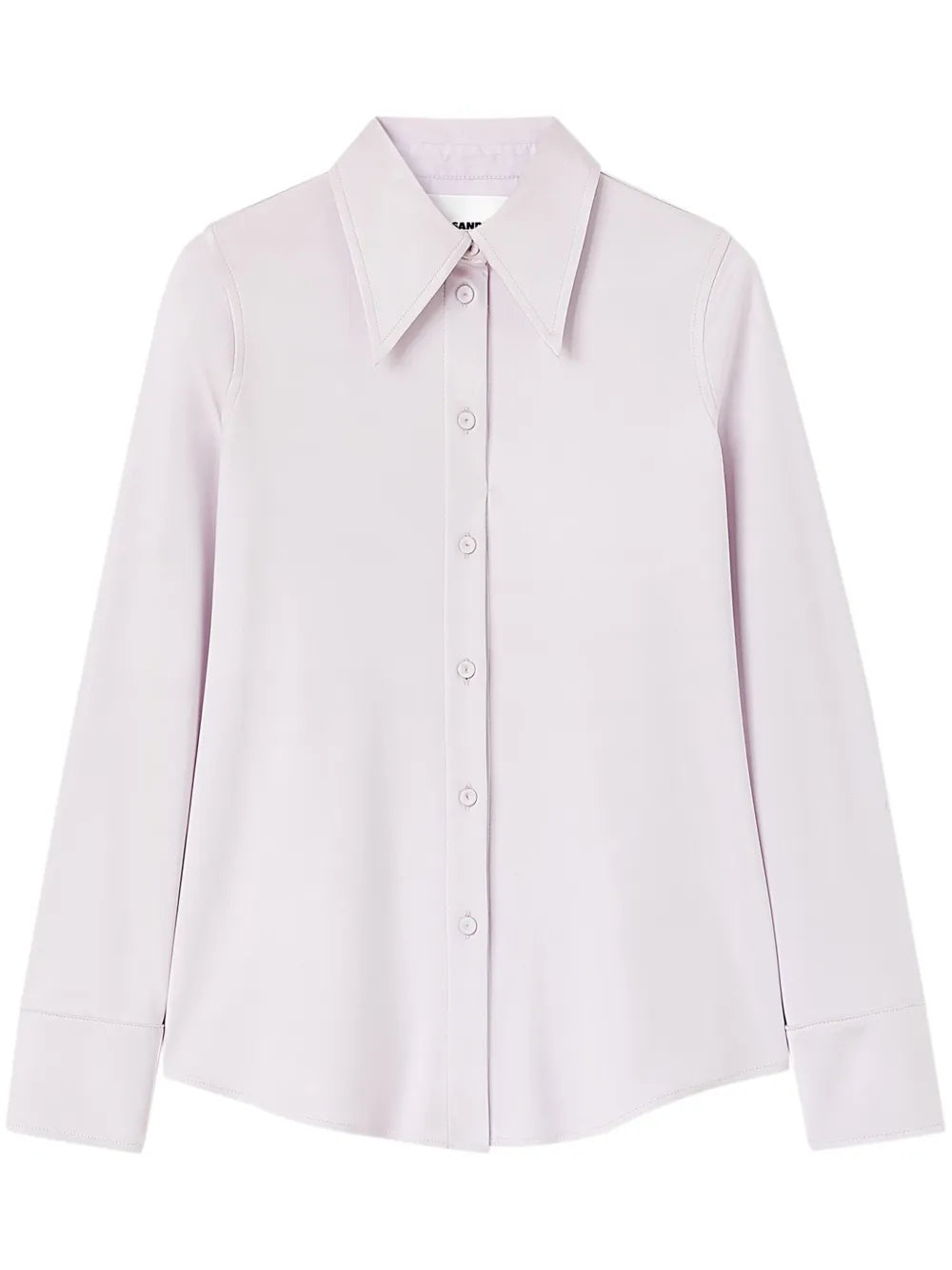Oversized-Collar Poplin Shirt
