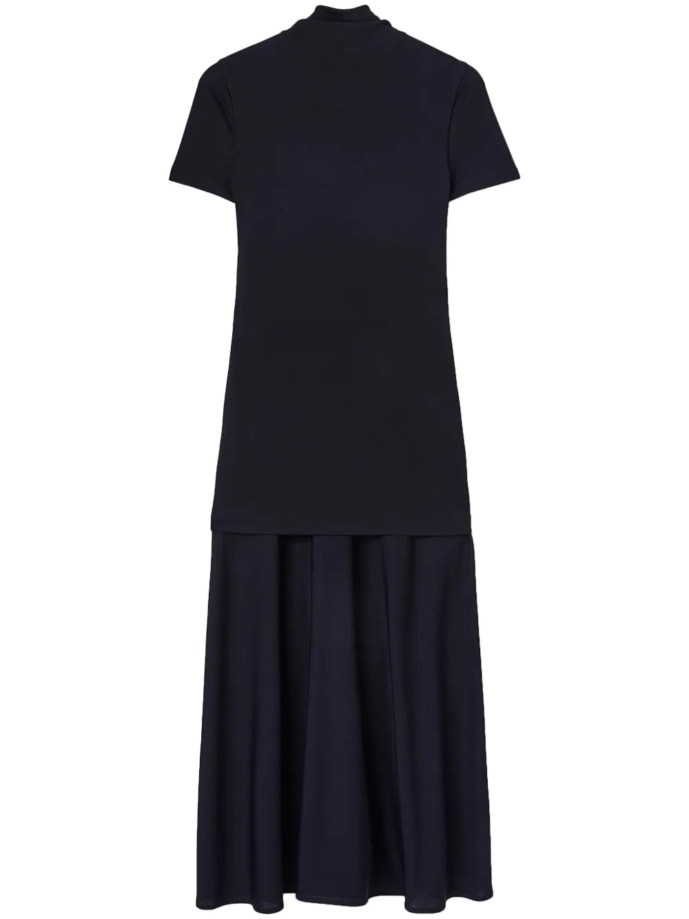 Layered-Design Midi Dress