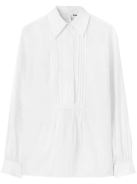 Pleated Cotton Shirt