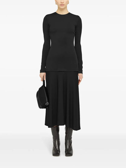 Layered-Design Midi Dress