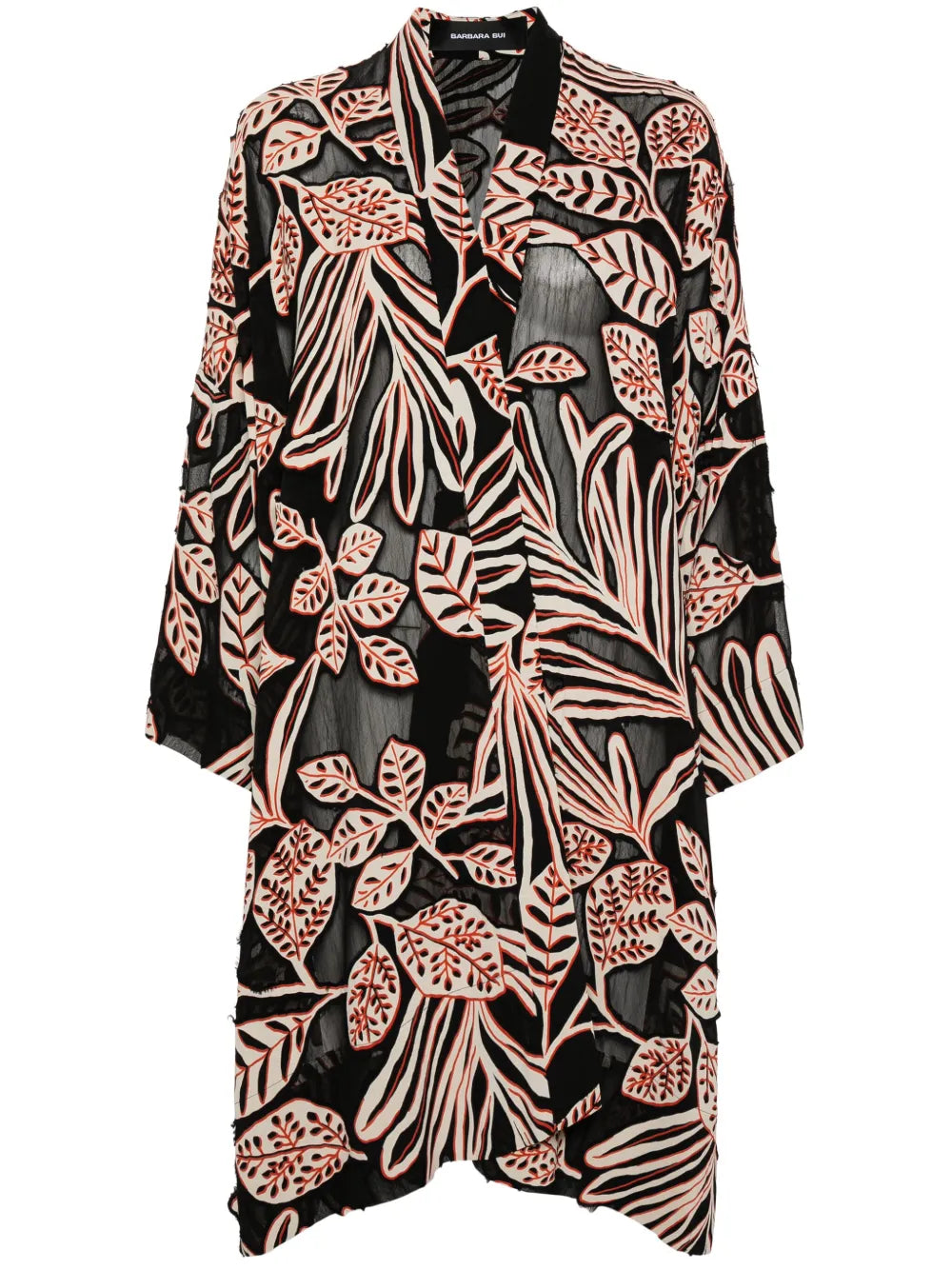 Leaf-Print Jacket