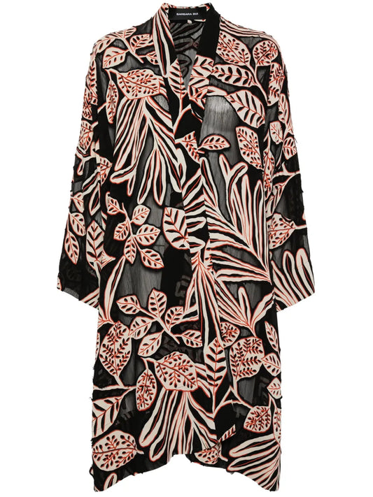 Leaf-Print Jacket
