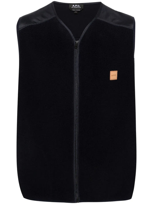 Logo-Patch Fleece Vest
