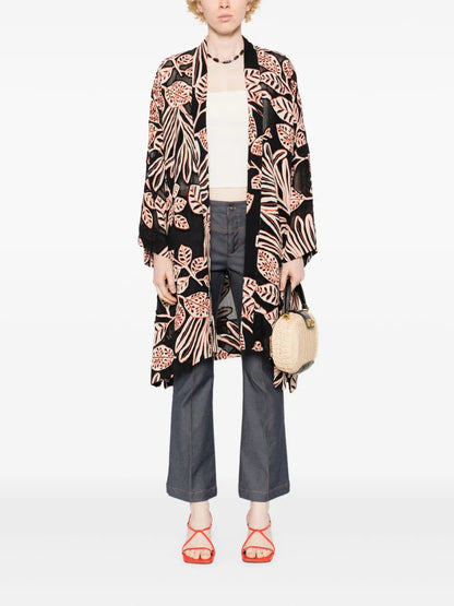 Cropped Flared Trousers