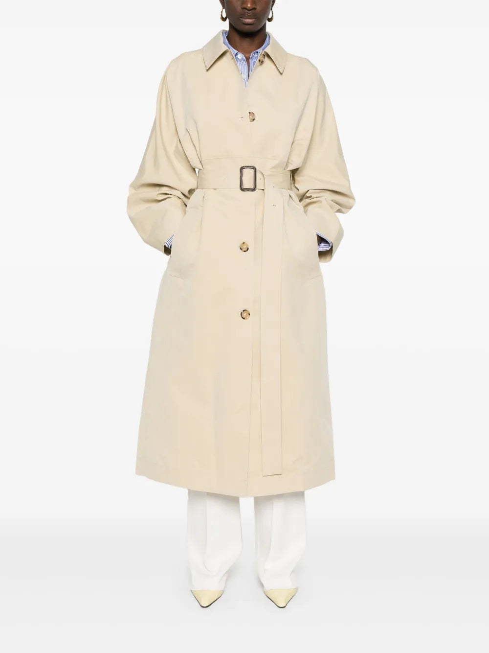 Tumbled Belted Trench Coat