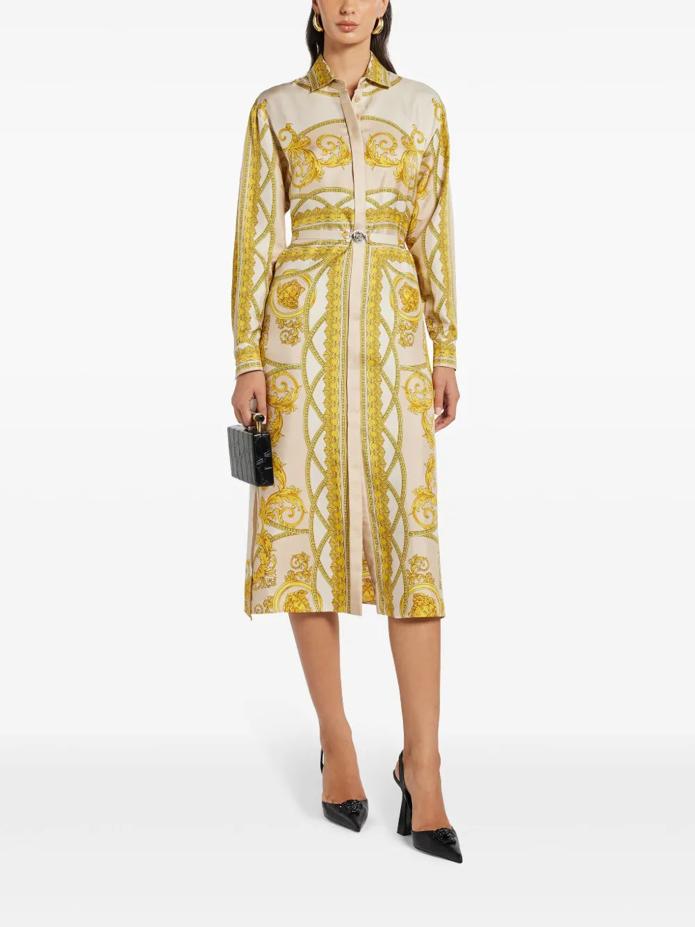 La Coupe Des Dieux Silk Shirt Dress